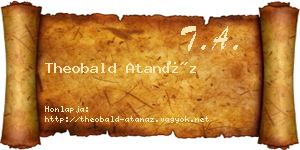 Theobald Atanáz névjegykártya